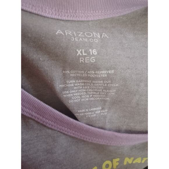Girl's Arizona Brand Gray T-shirt Force of Nature Unicorn - Picture 7 of 7